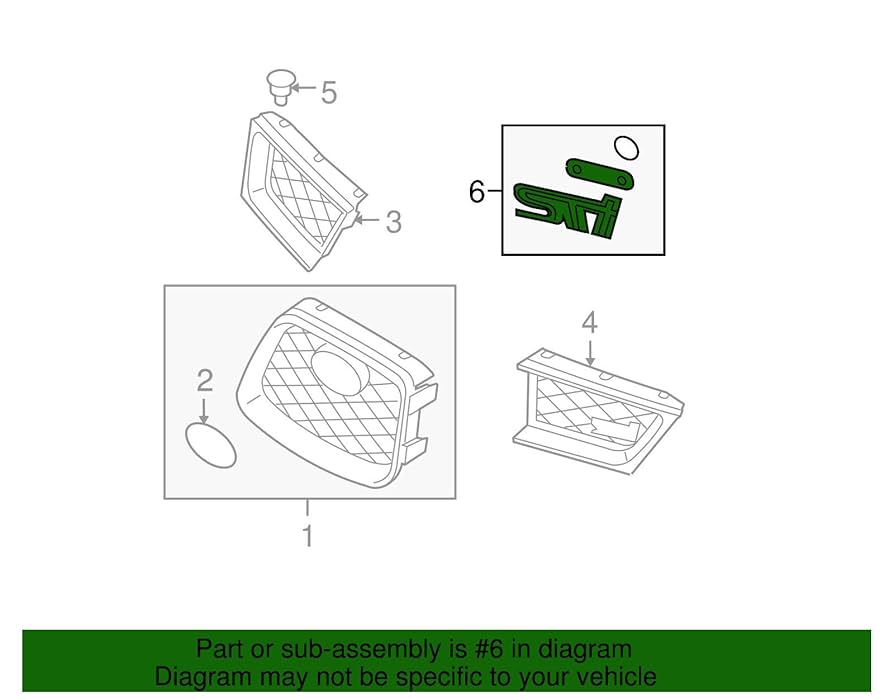 Amazon.com: Subaru Genuine OEM STi Badge 93013FE150 : Automotive